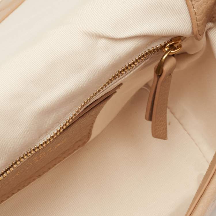 Pre Owned Marc Jacobs Tan Leather The Status Crossbody Bag 