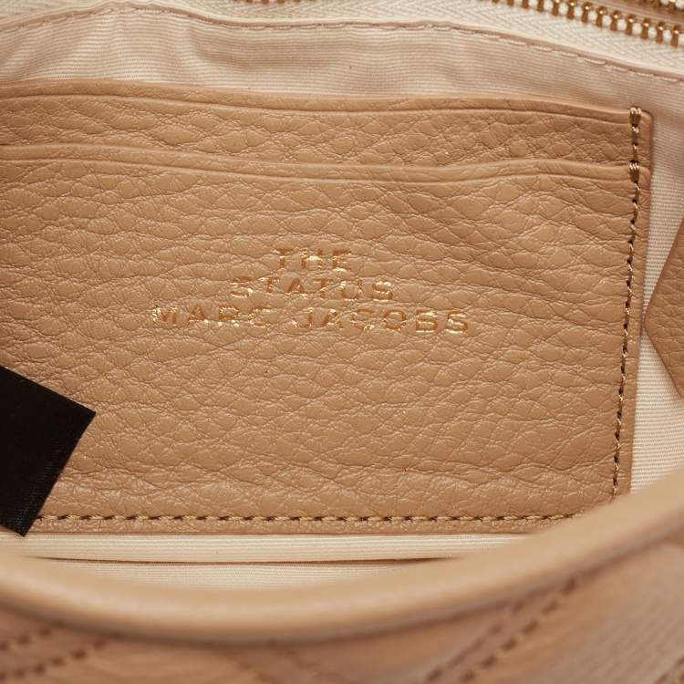 Pre Owned Marc Jacobs Tan Leather The Status Crossbody Bag 