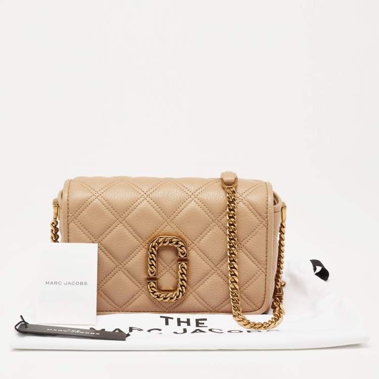 Pre Owned Marc Jacobs Tan Leather The Status Crossbody Bag 