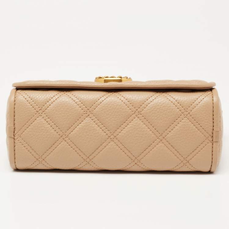 Pre Owned Marc Jacobs Tan Leather The Status Crossbody Bag 