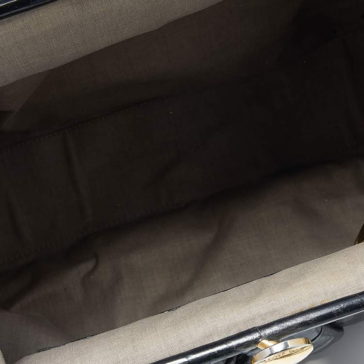 Pre Owned Marc Jacobs Black Quilted Leather Stam Satchel