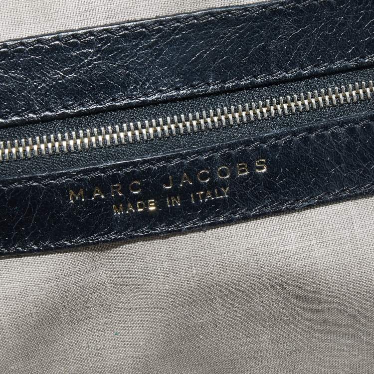 Pre Owned Marc Jacobs Black Quilted Leather Stam Satchel