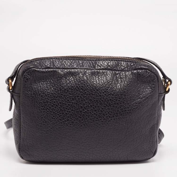 Pre Owned Marc by Marc Jacobs Black/Beige Leather Middle Zip Crossbody  Bag