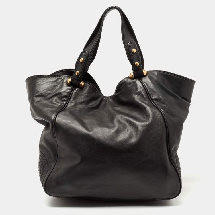 Pre Owned Marc by Marc Jacobs Black Leather Front Pocket Shoulder Bag