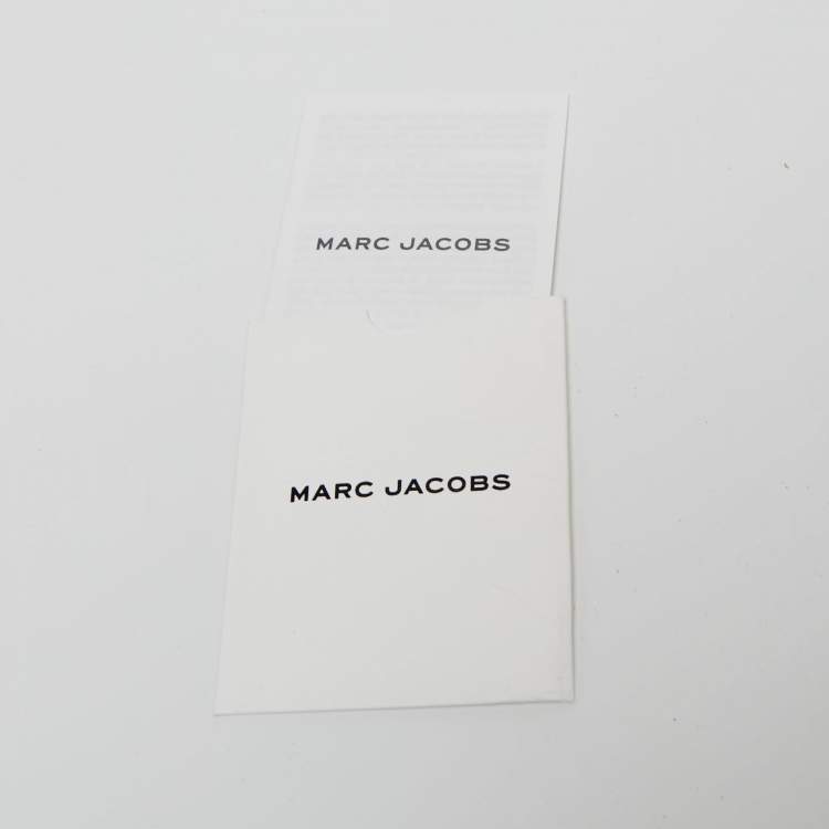 Pre Owned Marc Jacobs Beige/Black Leather Snapshot Crossbody Bag