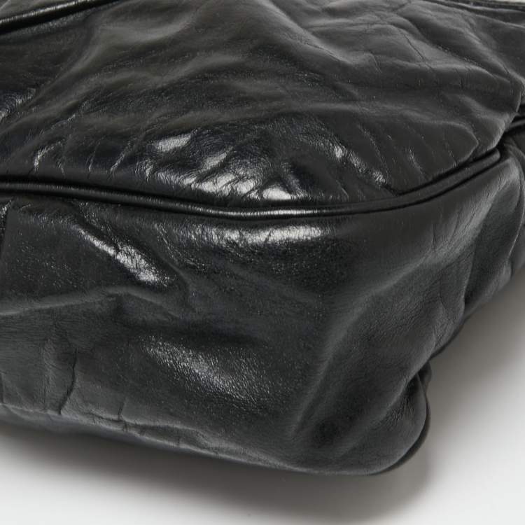 Pre Owned Marc Jacobs Black Leather Lorna Shoulder Bag