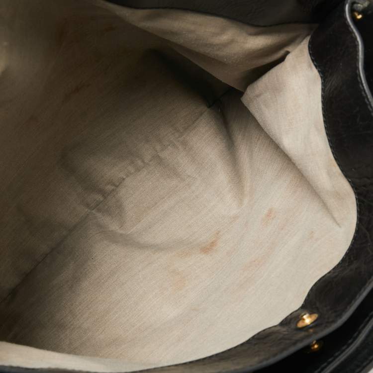 Pre Owned Marc Jacobs Black Leather Lorna Shoulder Bag