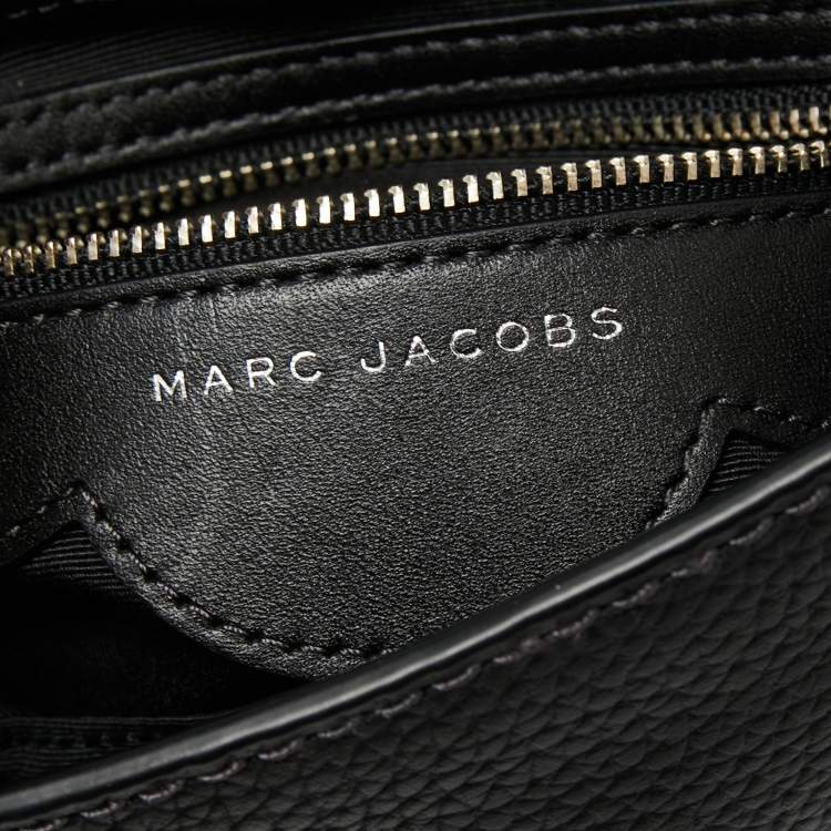 Pre Owned Marc Jacobs Black Leather Fleur Haze Shoulder Bag