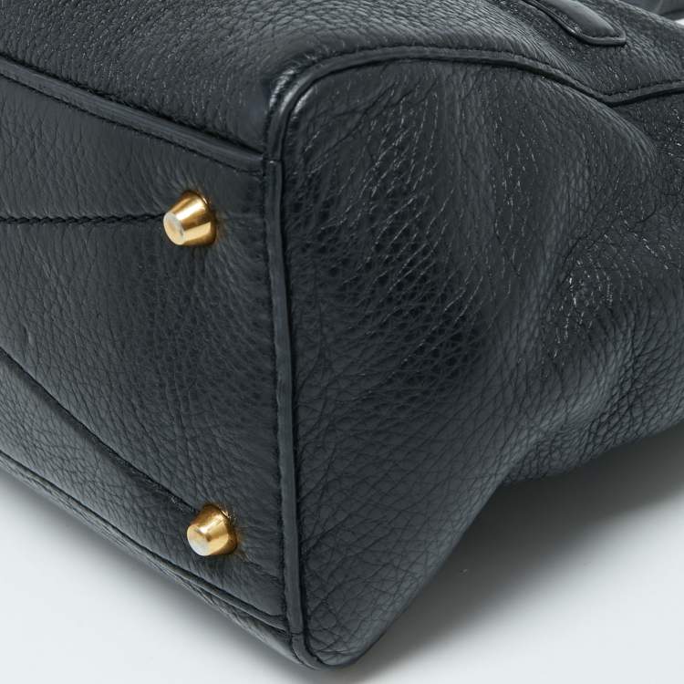 Pre Owned Marc Jacobs Black Leather Recruit East West Tote