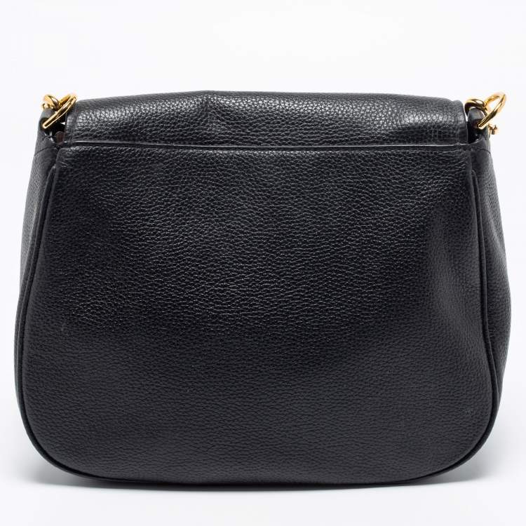 Pre Owned Marc Jacobs Black Leather Mini Empire City Shoulder Bag