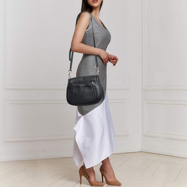 Pre Owned Marc Jacobs Black Leather Mini Empire City Shoulder Bag