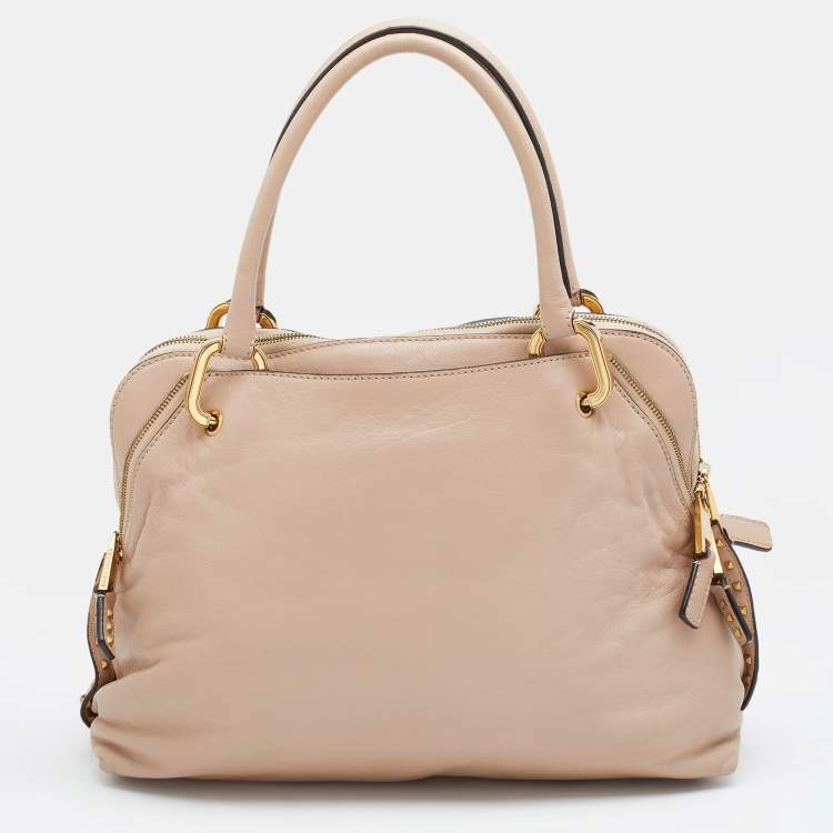 Pre Owned Marc Jacobs Pale Pink Leather Paradise Rio Satchel