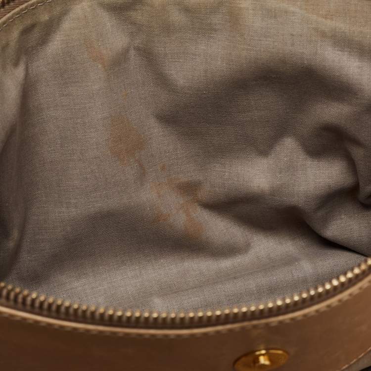 Pre Owned Marc Jacobs Beige Leather Patchwork Ines Satchel