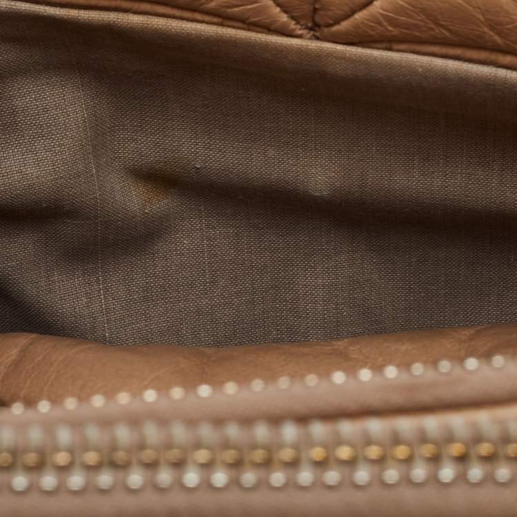 Pre Owned Marc Jacobs Beige Leather Patchwork Ines Satchel