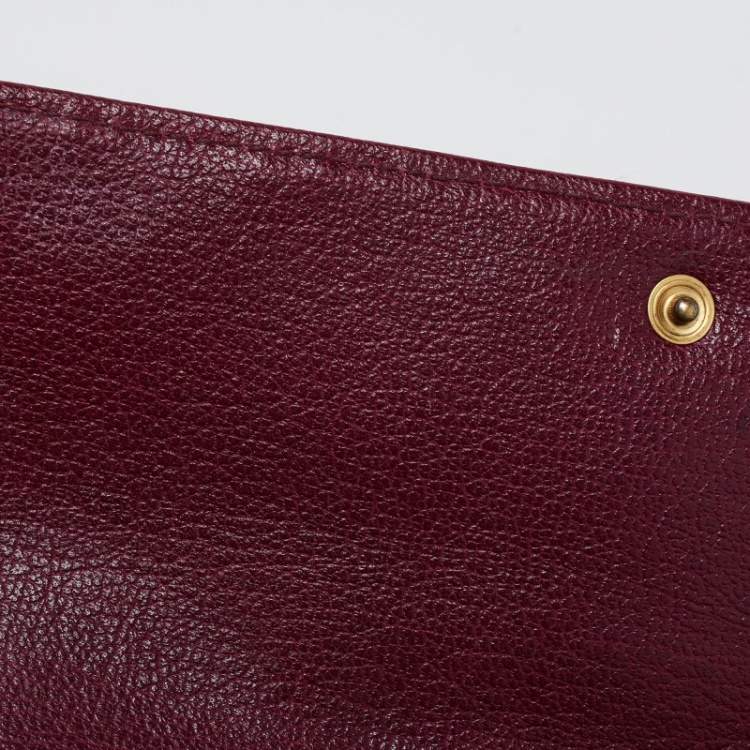 Pre Owned Marc Jacobs Purple Quilted Leather Eugenie Continental Flap Wallet
