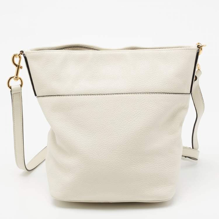 Pre Owned Marc Jacobs Off White Leather Crossbody Bag