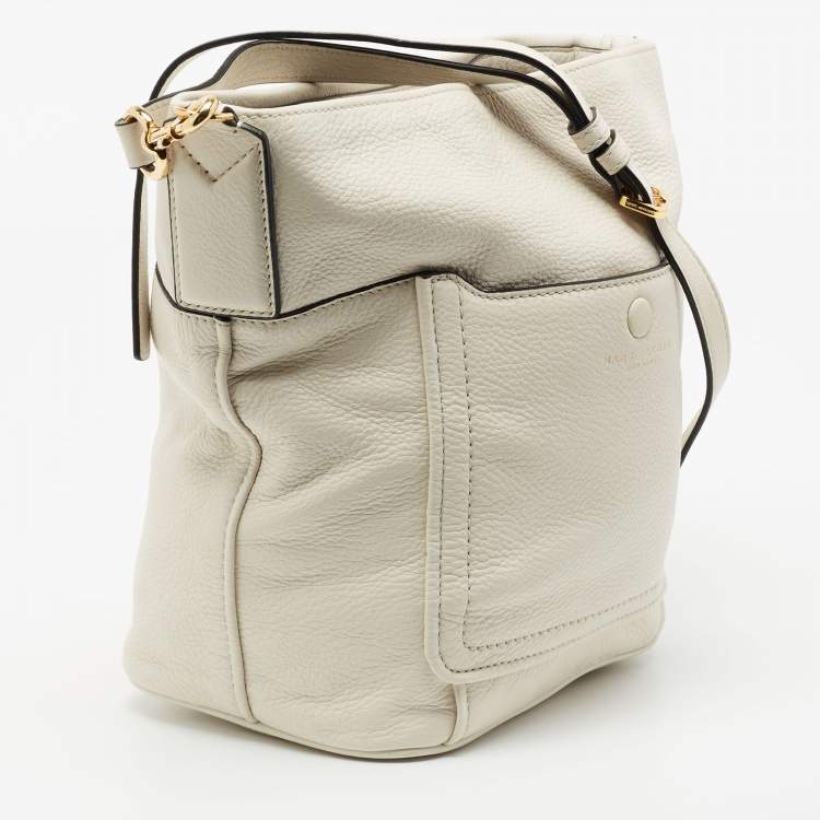 Pre Owned Marc Jacobs Off White Leather Crossbody Bag