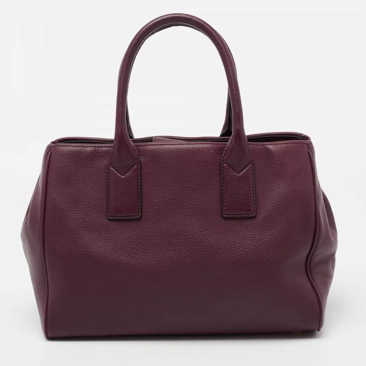 Pre Owned Marc Jacobs Burgundy Leather Empire City Satchel