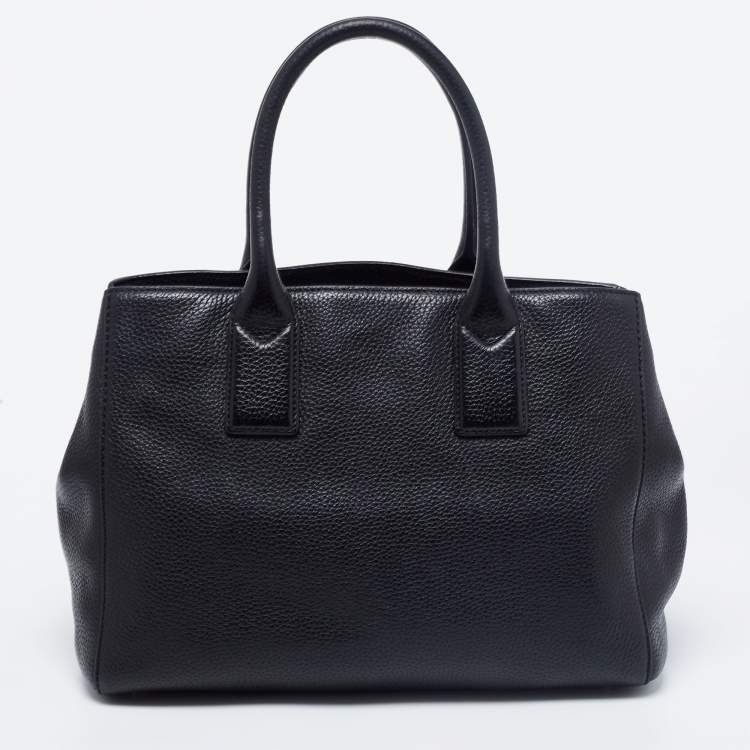 Pre Owned Marc Jacobs Black Leather Gotham North South Tote