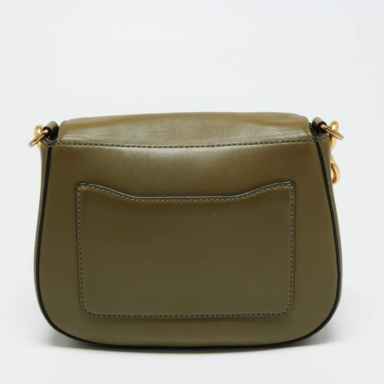 Pre Owned Marc Jacobs Green Leather Frog Shoulder Bag