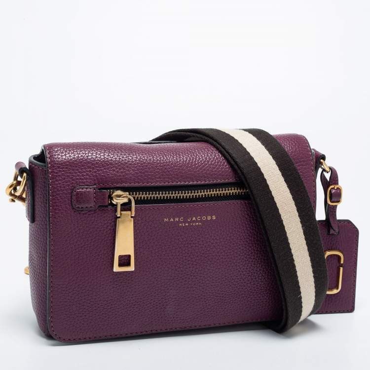 Pre Owned Marc Jacobs Purple Leather Small Gotham Shoulder Bag