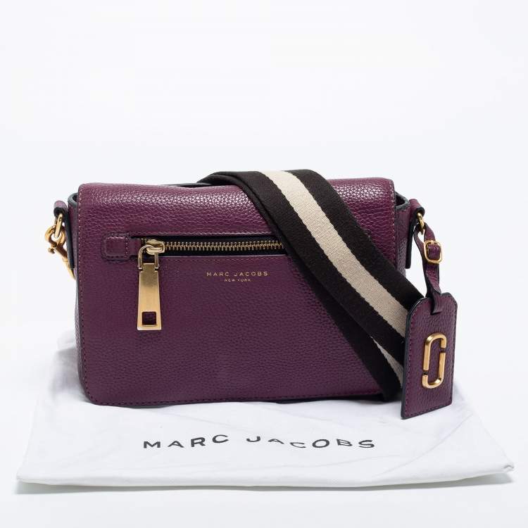 Pre Owned Marc Jacobs Purple Leather Small Gotham Shoulder Bag