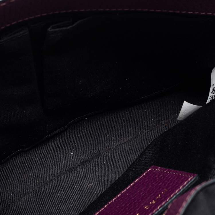 Pre Owned Marc Jacobs Purple Leather Small Gotham Shoulder Bag