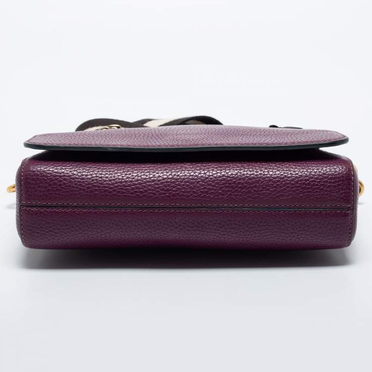Pre Owned Marc Jacobs Purple Leather Small Gotham Shoulder Bag