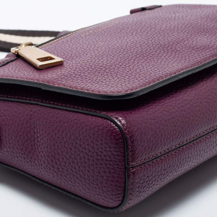 Pre Owned Marc Jacobs Purple Leather Small Gotham Shoulder Bag