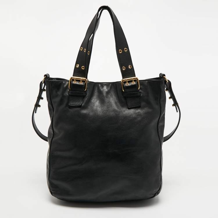 Pre Owned Marc Jacobs Black Leather Multipocket Shoulder Bag