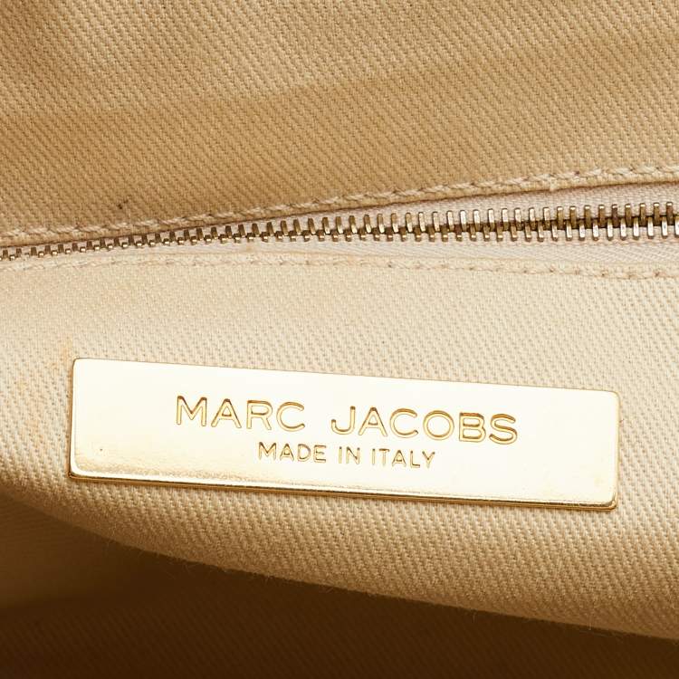 Pre Owned Marc Jacobs Black Quilted Leather Stam Satchel Bag