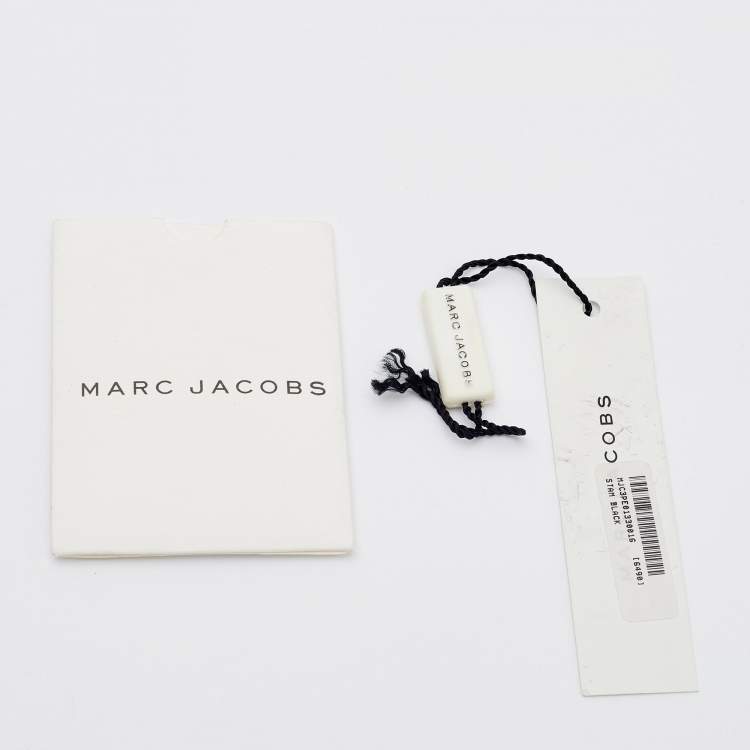 Pre Owned Marc Jacobs Black Quilted Leather Stam Satchel Bag