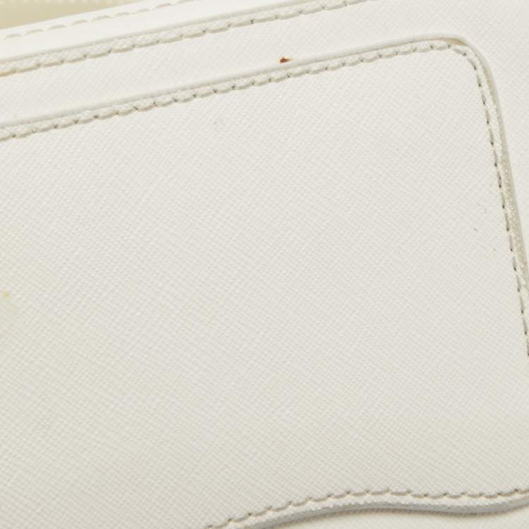 Pre Owned Marc Jacobs White Leather Snapshot Camera Crossbody Bag