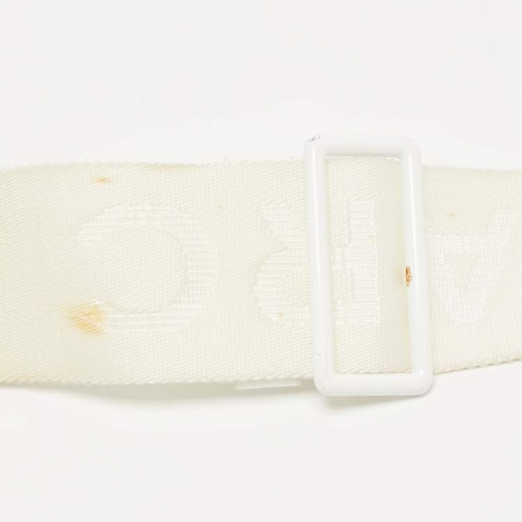 Pre Owned Marc Jacobs White Leather Snapshot Camera Crossbody Bag