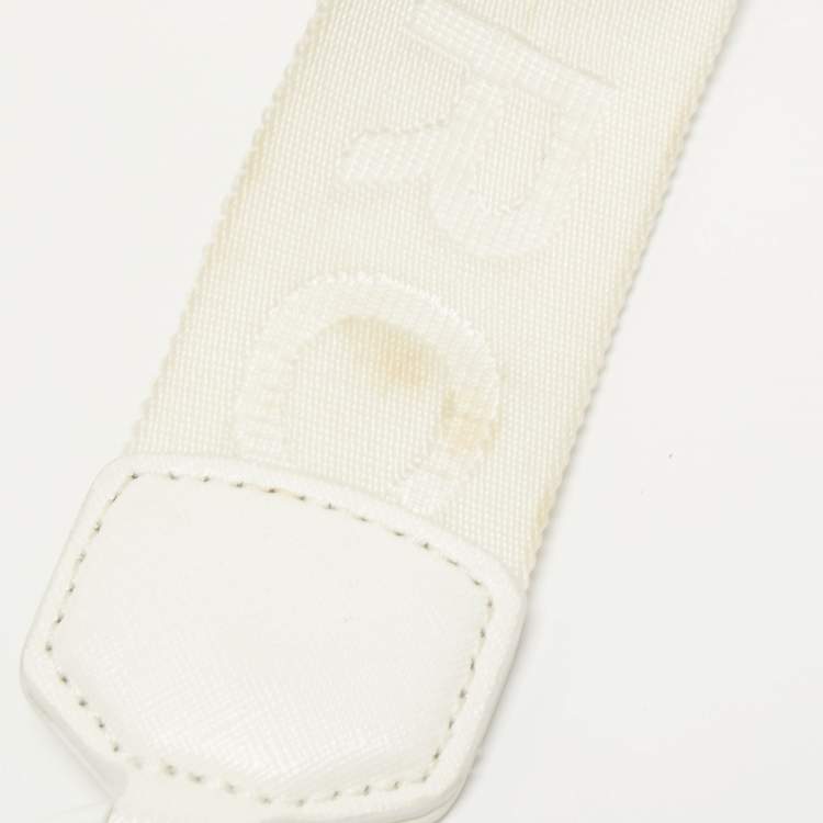 Pre Owned Marc Jacobs White Leather Snapshot Camera Crossbody Bag