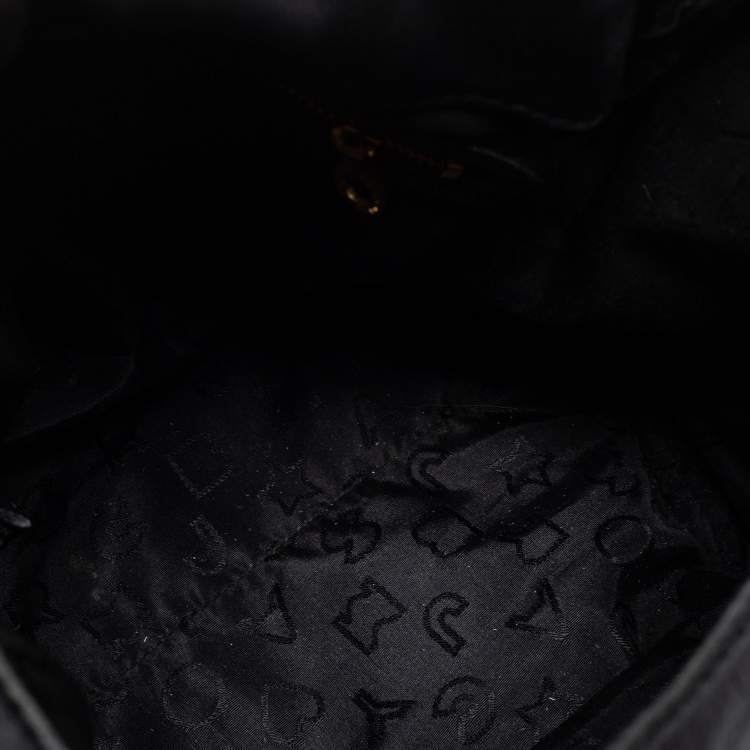Pre Owned Marc Jacobs Black Leather Petal to the Metal Natasha Bird Shoulder Bag