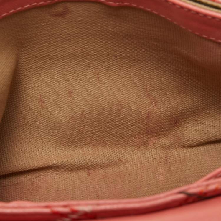 Pre Owned Marc Jacobs Peach Quilted Leather Flap Crossbody Bag
