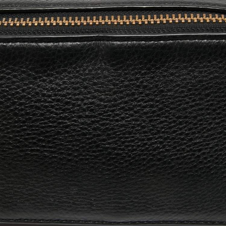 Pre Owned Marc Jacobs Black Leather Camera Crossbody Bag