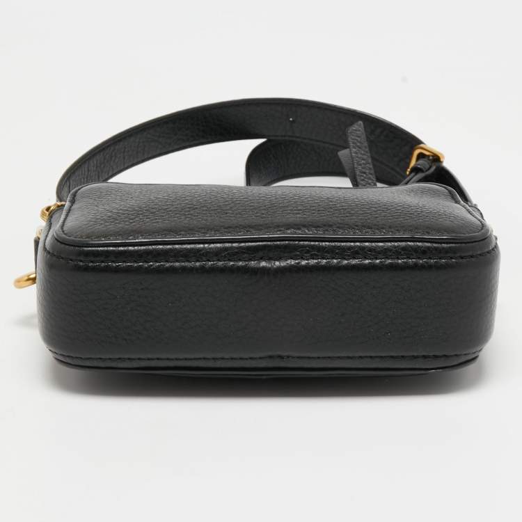 Pre Owned Marc Jacobs Black Leather Camera Crossbody Bag