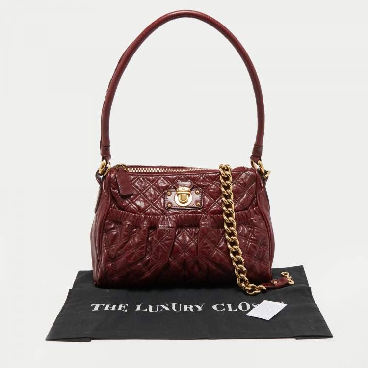 Pre Owned Marc Jacobs Red Quilted Leather Julianne Shoulder Bag