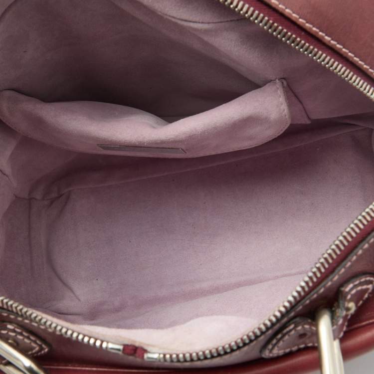 Pre Owned Marc Jacobs Burgundy Leather The Venetia Bowler Bag