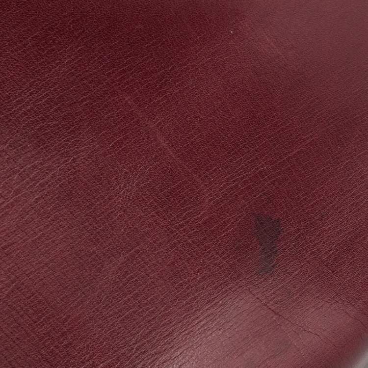 Pre Owned Marc Jacobs Burgundy Leather The Venetia Bowler Bag