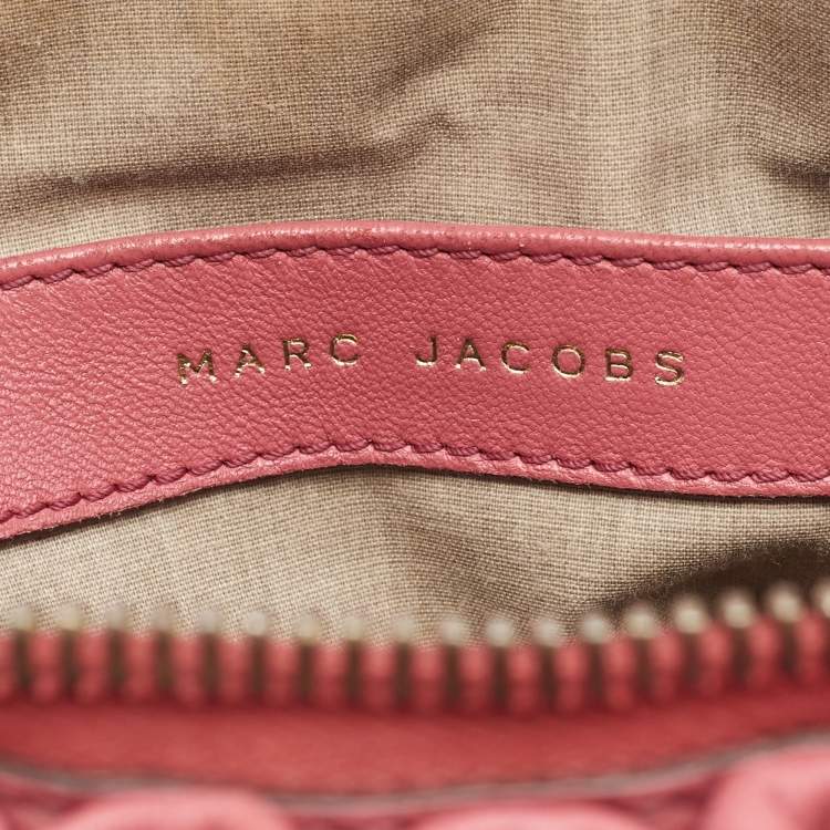 Pre Owned Marc Jacobs Pink Quilted Leather Cecilia Shoulder Bag