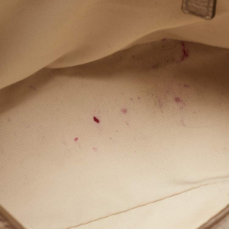 Pre Owned Marc Jacobs Beige Leather Groovee Shoulder Bag