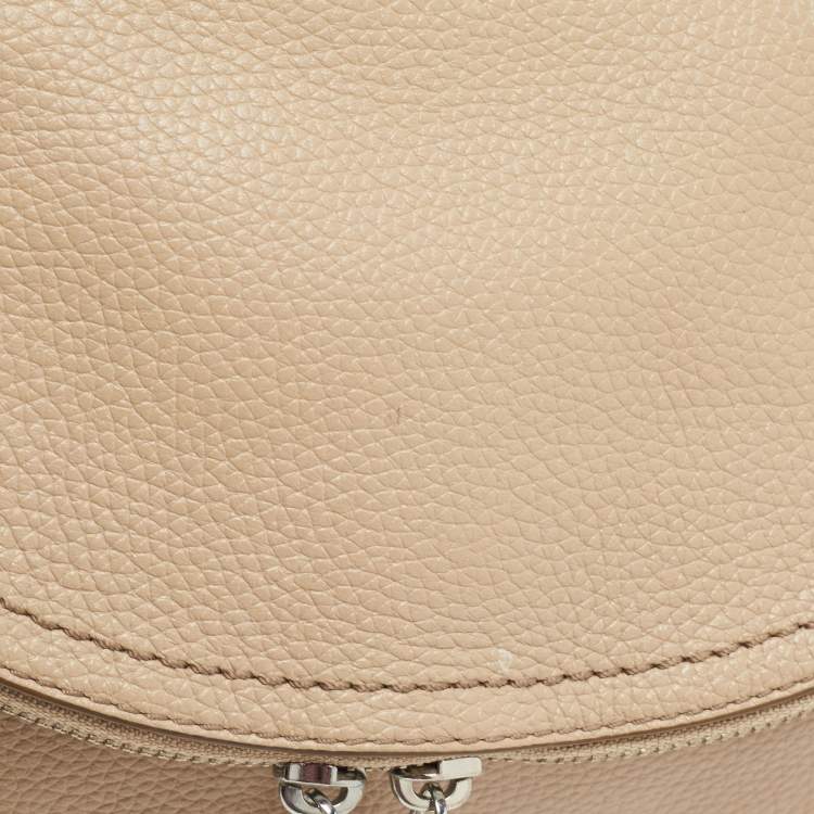 Pre Owned Marc Jacobs Beige Leather Groovee Shoulder Bag