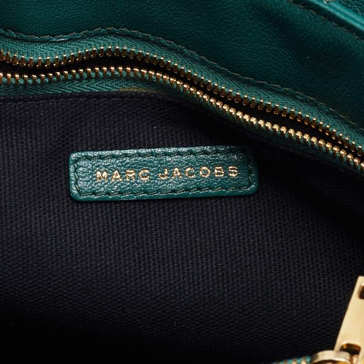Pre Owned Marc Jacob Green Quilted Leather Flap Shoulder Bag