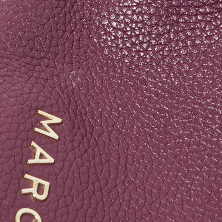 Pre Owned Marc Jacobs Purple Leather The Groove Messenger Bag