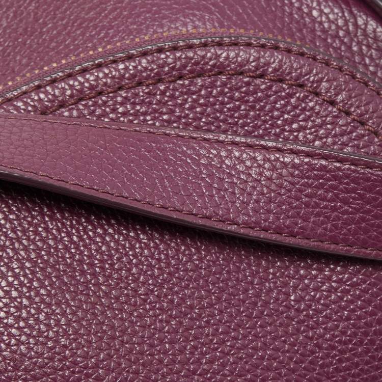 Pre Owned Marc Jacobs Purple Leather The Groove Messenger Bag