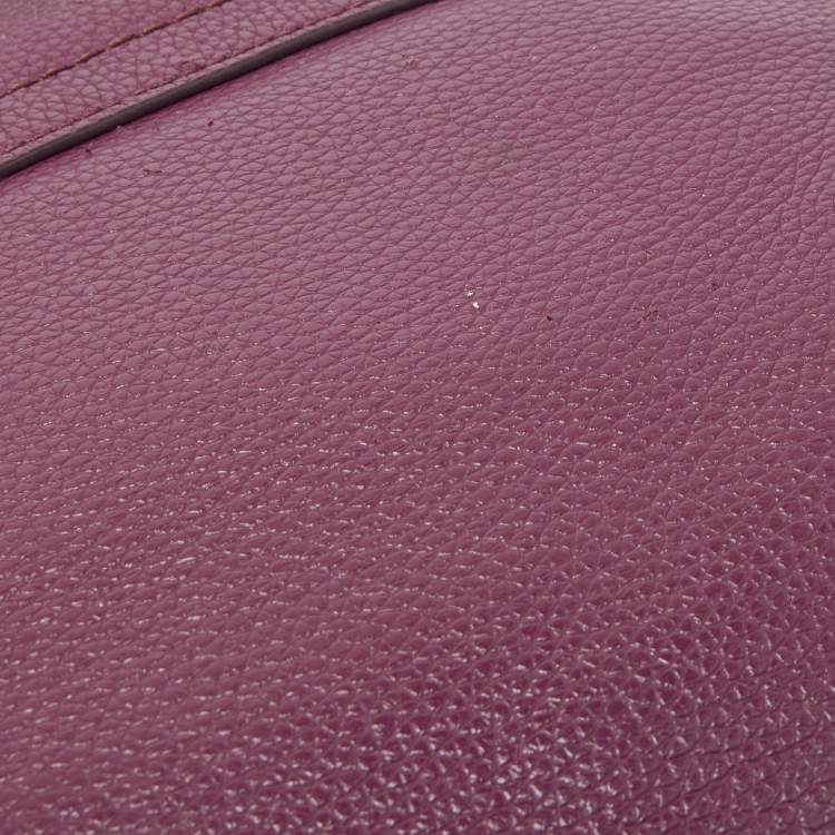 Pre Owned Marc Jacobs Purple Leather The Groove Messenger Bag