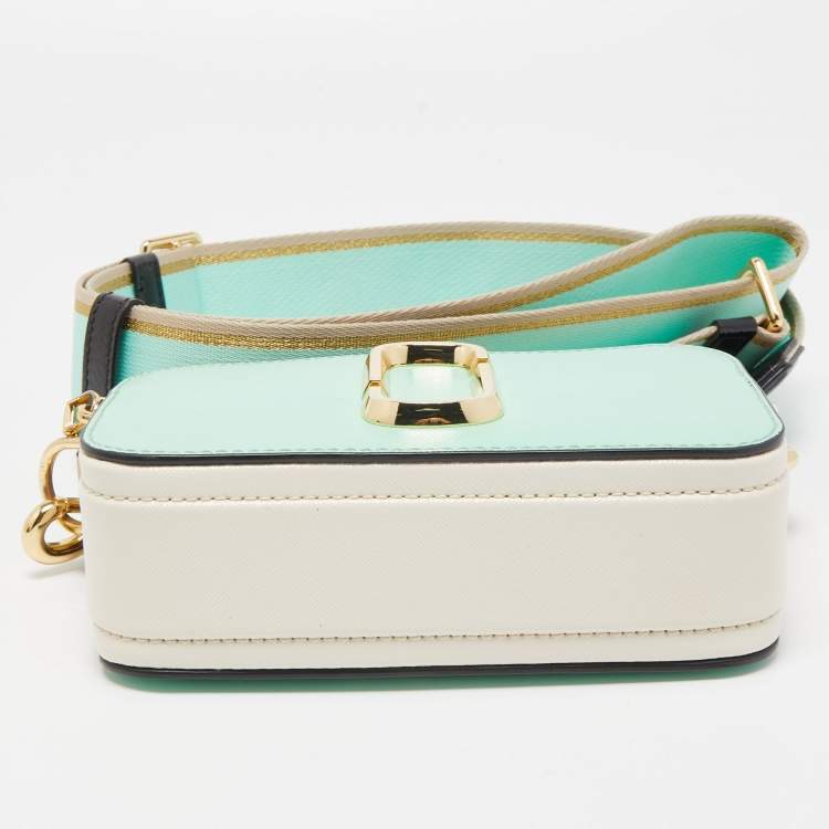 Pre Owned Marc Jacobs Tri Color Leather Snapshot Camera Crossbody Bag